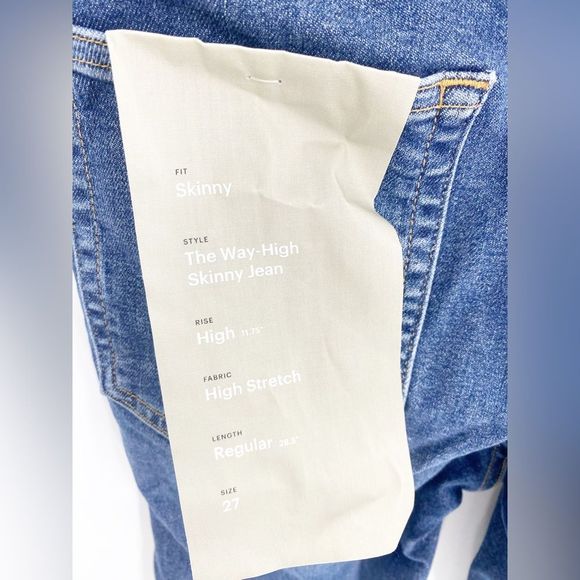 Everlane NWT The Way High Skinny Jean Sz 27 - Picture 8 of 8